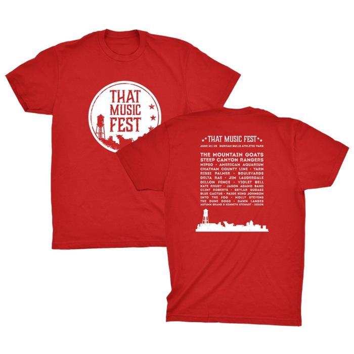 That Music Fest 2022 Lineup T - Red