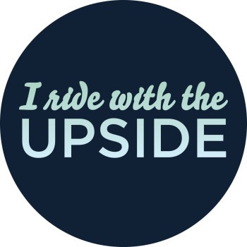 I Ride With the Upside Car Magnet