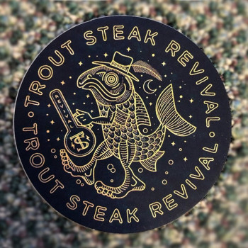 Trout Steak Revival Walking Fish Sticker 