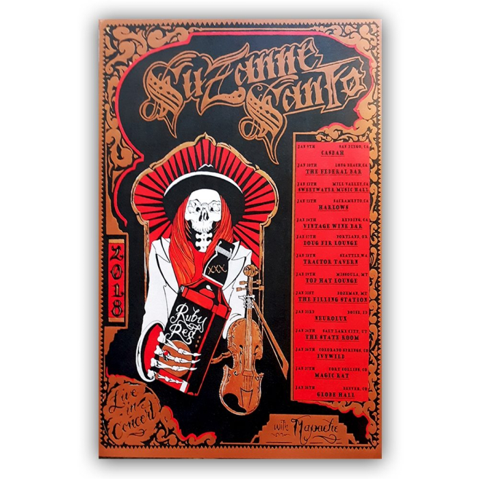 Suzanne Santo January 2018 Tour Poster