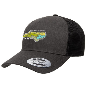 Mountains To Sea Trail NC Map Trucker Hat
