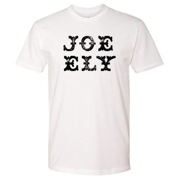 Joe Ely Logo T - White