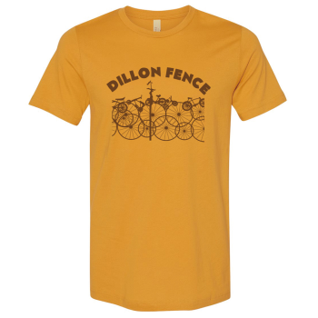 Dillon Fence Bicycle Logo T, Antique Gold