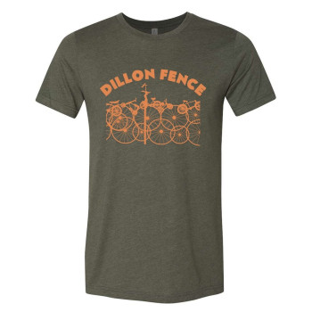 Dillon Fence Bicycle Logo T, Military Green