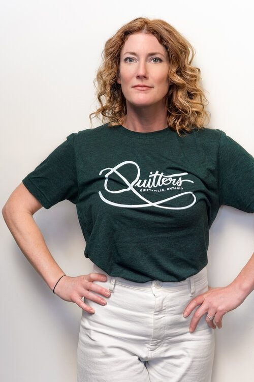 Quitters Green T