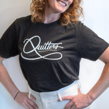 Quitters Charcoal T