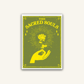 Thee Sacred Souls Rose Hand Sticker