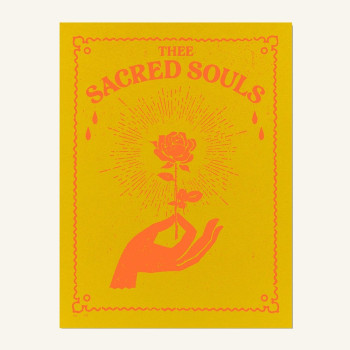 POSTER - Thee Sacred Souls Rose Hand - Yellow