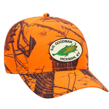 S.G. Goodman Corn Patch Trucker Hat - Safety Orange Camo