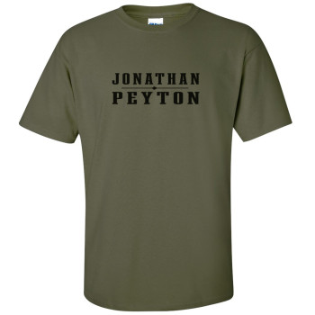 Jonathan Peyton Logo T - Military Green