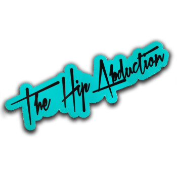 Hip Abduction Blue Logo Sticker