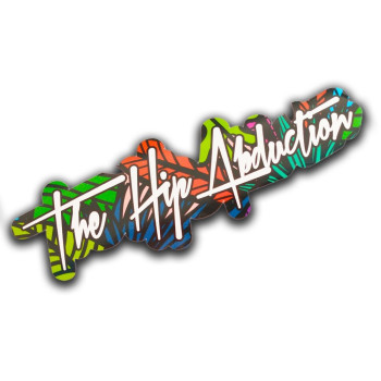 Hip Abduction Multi-Colored Jungle Logo Sticker
