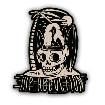 The Hip Abduction Surfboards & Skull Sticker 