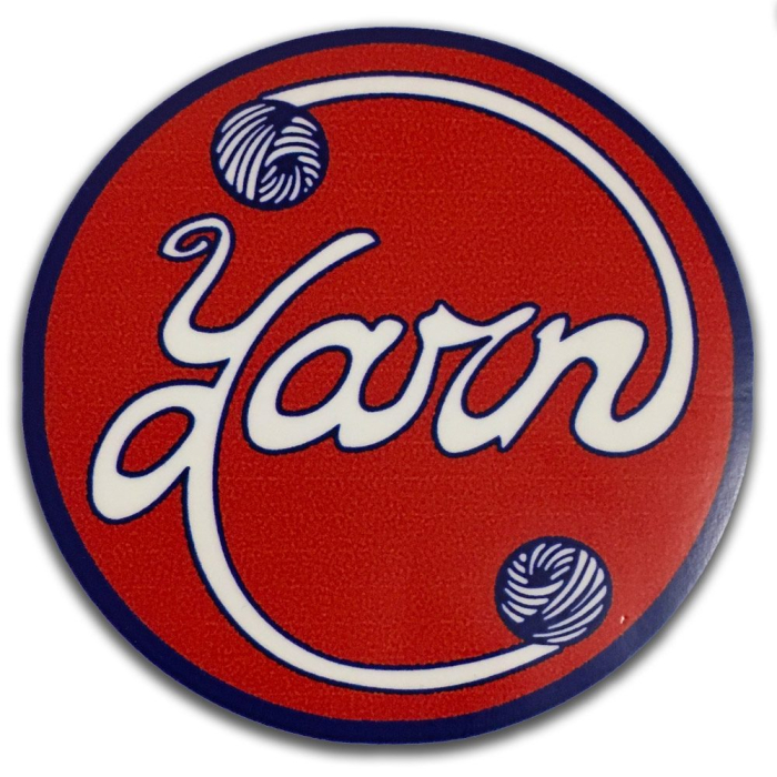 Circular Yarn Logo Sticker