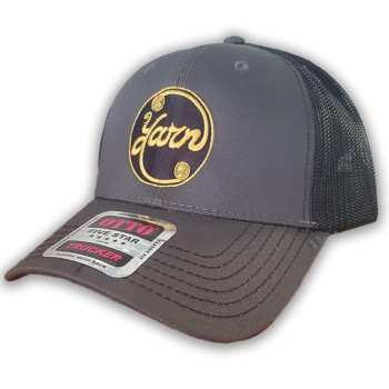 Yarn Black and Yellow Logo Trucker Hat