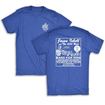 Band For Hire T, Cobalt Blue