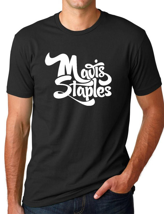 Black Mavis Staples Logo T