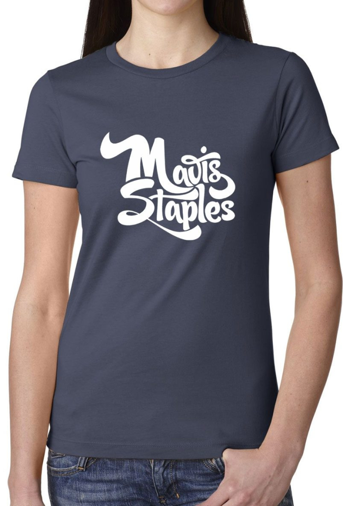 Women's Mavis Staples Logo T, Navy