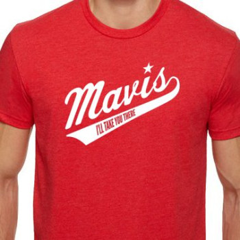 Mavis Staples Baseball Logo T, Red
