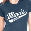 Women's Mavis Staples Baseball Logo T, Indigo