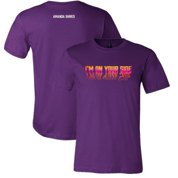I'm On Your Side T - Purple w/ Reflective Logo