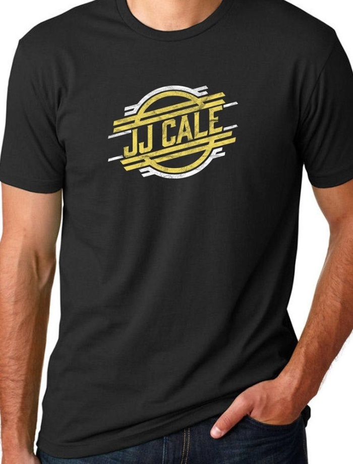 JJ Cale Retro Logo T, Black