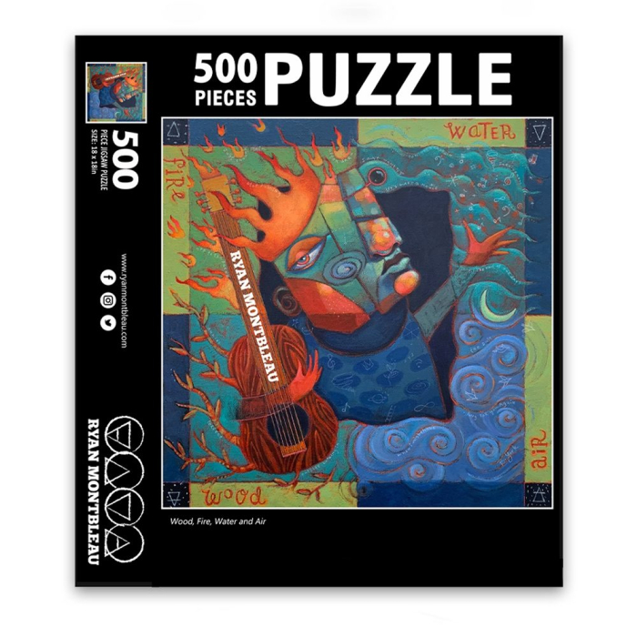 Wood, Fire, Water and Air Album Art Puzzle