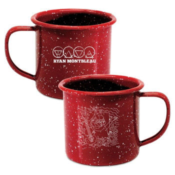 Wood, Fire, Water and Air Campfire Mug - Red