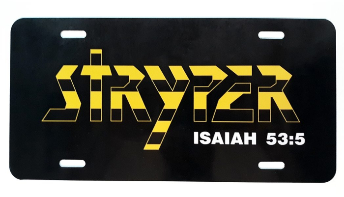 Stryper Logo License Tag