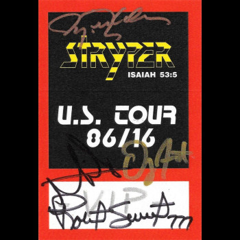 Autographed Pass #8 - 30th Anniversary Tour Backstage
