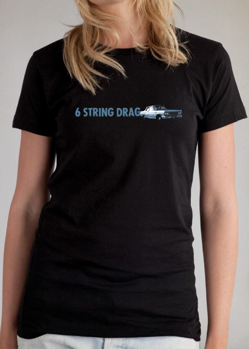 Women's 6 String Drag Car Logo T