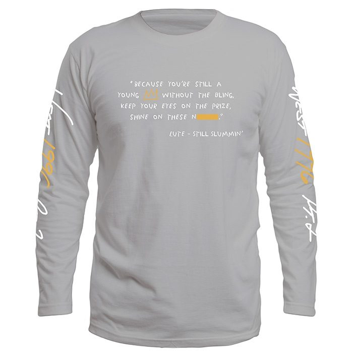 Lute Long Sleeve Tour T, Heather Grey