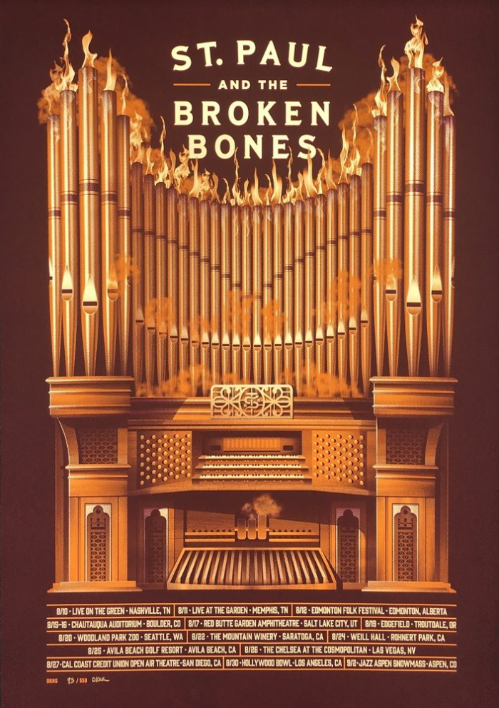 POSTER - St. Paul & the Broken Bones - August 2017 