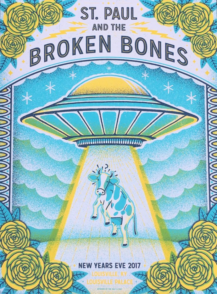 POSTER - St. Paul & the Broken Bones - New Years Eve (Spaceship) 2017