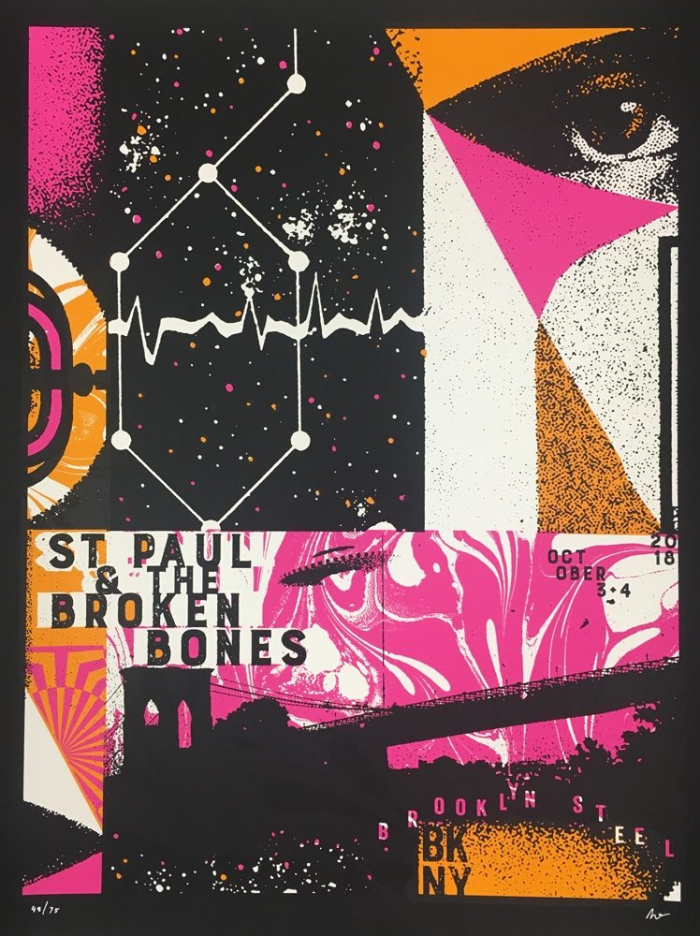 POSTER - St. Paul & the Broken Bones - Brooklyn - October 2018