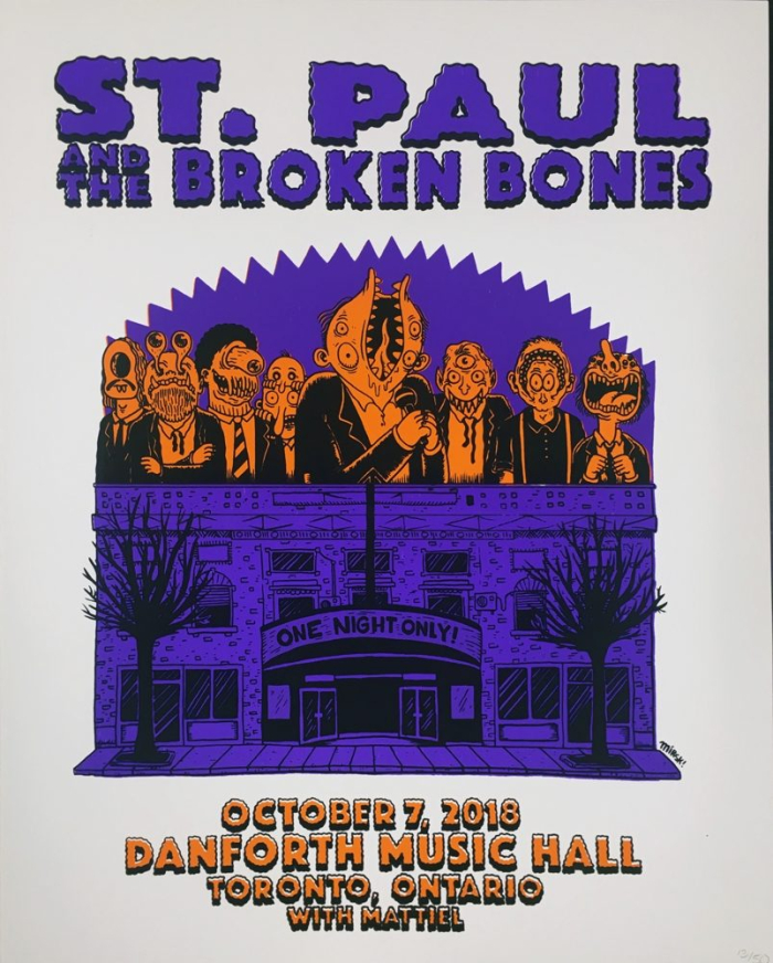 POSTER - St. Paul & the Broken Bones - Toronto - October 2018