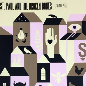 Poster - St. Paul & the Broken Bones Fall Tour 2014