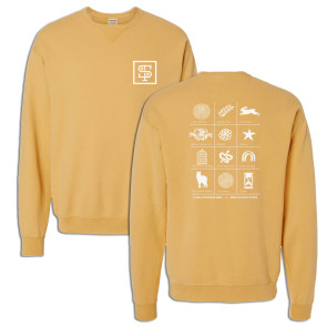 AISF Symbols Crewneck Sweatshirt, Gold