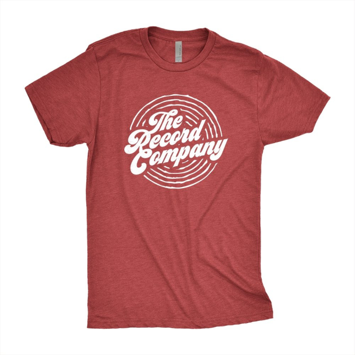 The Record Company Circle Logo T, Heather Red